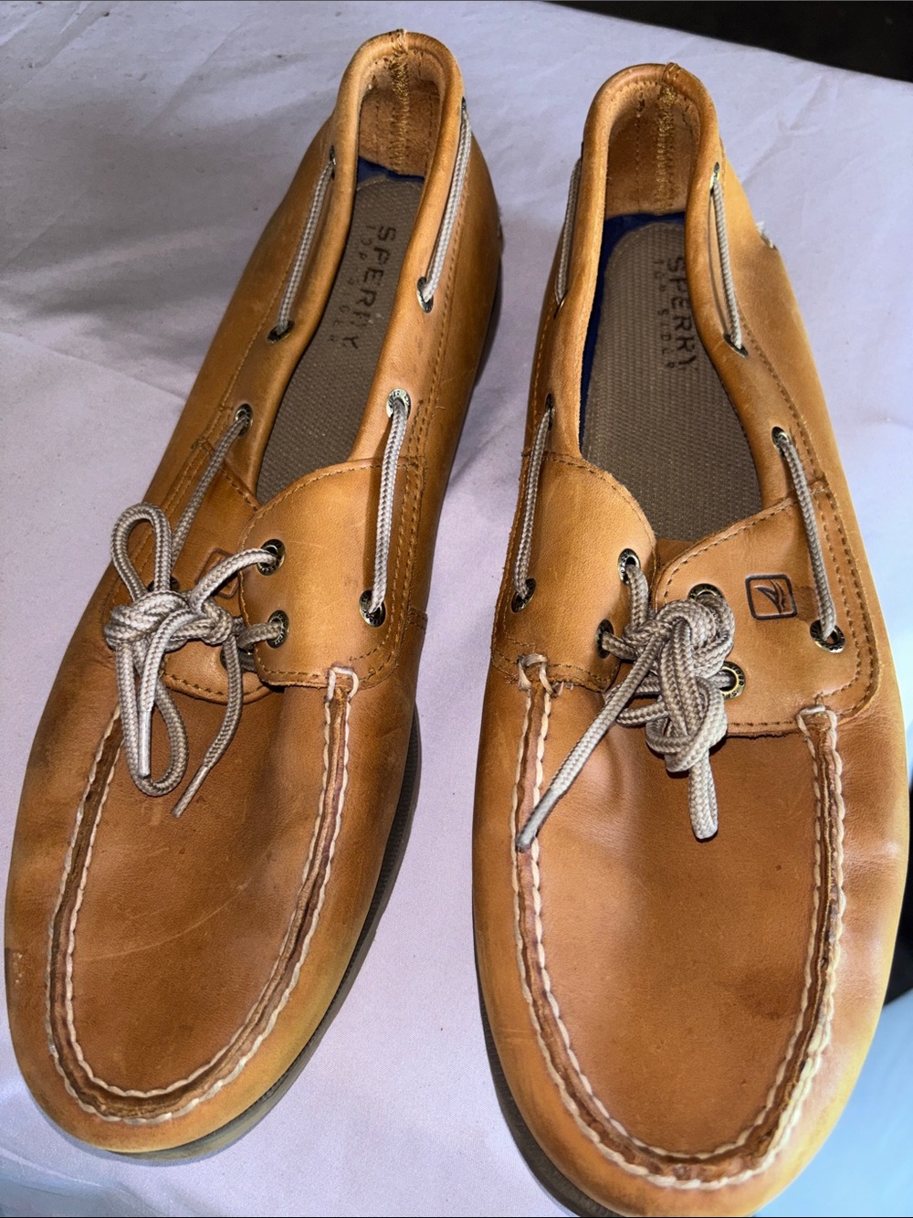 Sperry Men’s Cognac Leather Boat Shoes